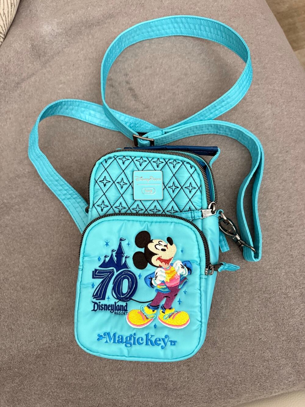 Disneyland 70th anniversary magic key LUG Crossbody bag Mickey Mouse